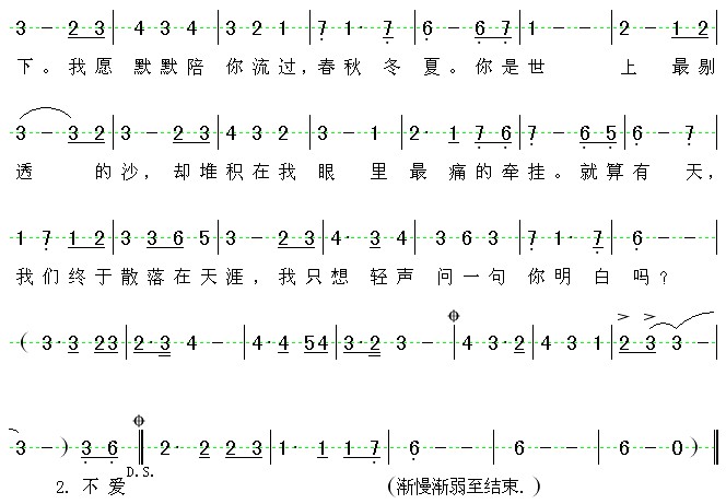 绚沙曲谱(2)