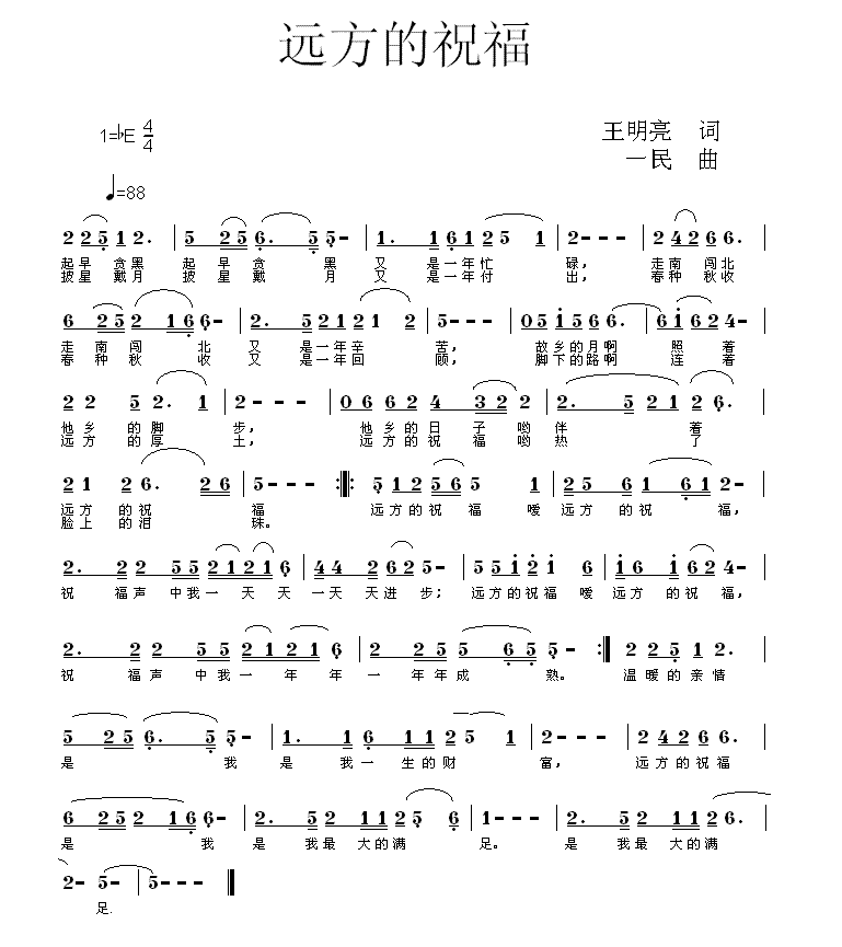 祝福的曲谱_生日祝福图片(3)
